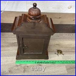 Junghans Germany Westminster Mahogany Mantle Bracket Clock