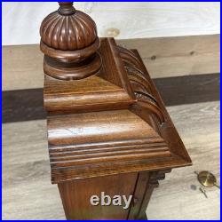 Junghans Germany Westminster Mahogany Mantle Bracket Clock Junghans Germany Westminster Mahogany Mantle Bracket Clock