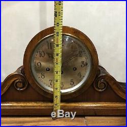 Junghans Gibraltar German Westminster Mantel Shelf Table Bracket Chime Clock