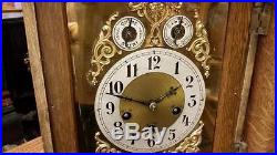 Junghans Golden Oak 8 Day Westminster Chime Bracket Clock