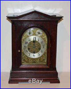 Junghans Large Westminster Chime Bracket Clock Ca. 1920 Excellent B11 Mvmt