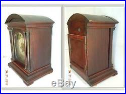Junghans Mahogany Westminster Chime Clock Imported By Kuehl Clock Co. C. 1910+/