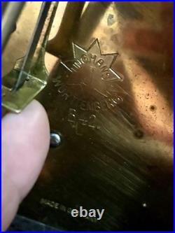 Junghans Mantle clock B42 Antique C 1920s westminster chime tested works VIDEO