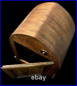 Junghans Mantle clock B42 Antique C 1920s westminster chime tested works VIDEO