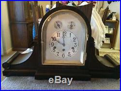 Junghans Tambour Mantle Clock Westminster Chimes Ex. Cond. Beautiful Look