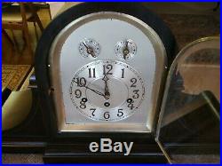 Junghans Tambour Mantle Clock Westminster Chimes Ex. Cond. Beautiful Look