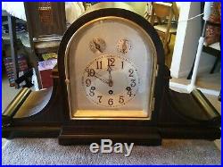 Junghans Tambour Mantle Clock Westminster Chimes Ex. Cond. Beautiful Look