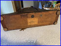 Junghans Wurttemberg Westminster 4 rod Chime Wood mantle Clock #17251 German KEY