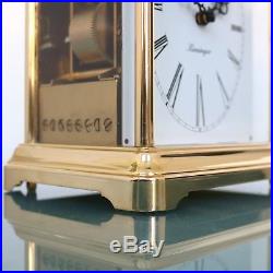 KIENINGER Mantel CLOCK TRIPLE CHIME Translucent Germany Westminster Brass Glass