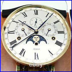 KIENINGER Wall Clock LIMITED Edition MOONPHASE Design CALENDAR Westminster Chime