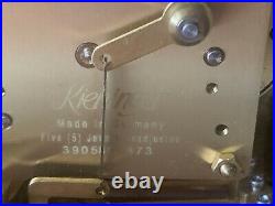 Kieninger 5 Jewel Mantle Clock Germany 8 Dial Westminster Triple Chime 24