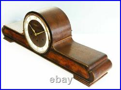 Kienzle Art Deco Westminster Chiming Mantel Clock Black Forest Germany