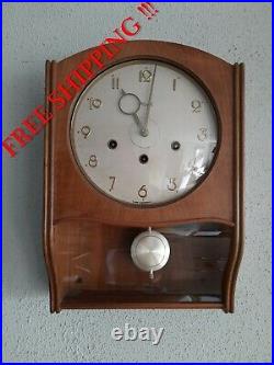 Kienzle antique German Westminster chime wall clock (0408)