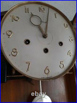 Kienzle antique German Westminster chime wall clock (0408)