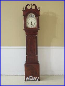 L31207EC SLIGH Henry Ford Museum Federal Inlaid Mahogany Grandfather Clock