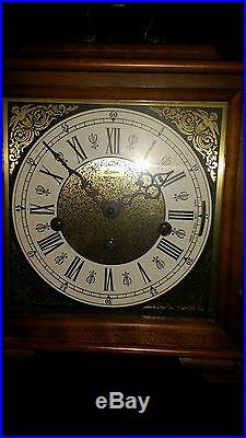 LINDEN WESTMINSTER CHIMES MANTEL CLOCK Germany WORKS WITH KEY
