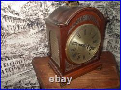 Large 1910 Victorian Westminister Mantel Clock WORKS by Otto Berner in Stuttgart
