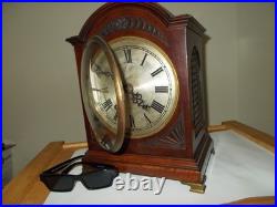 Large 1910 Victorian Westminister Mantel Clock WORKS by Otto Berner in Stuttgart