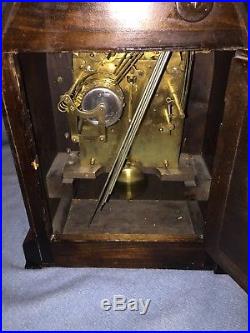 Large Antique Junghans Germany Mantle Clock Working with Westminster Chimes