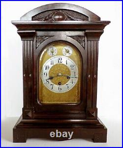 Large Antique Junghans Westminster Chime Mantel Clock