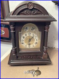 Large Antique Kienzle German Westminster Chime Bracket Clock To Restore