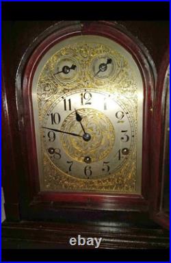 Large Antique Kienzle German Westminster Chime Clock Works With Key