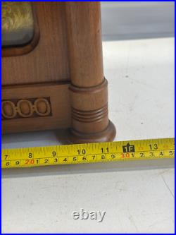 Large Antique Westminster Chime German walnut mantel or bracket clock Junghans
