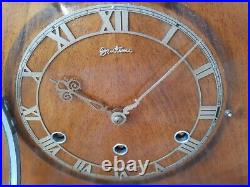 Large Art Deco 8 Day Westminster Chimes Bentima Mahogany Mantel Clock
