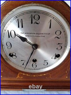 Large Decorative Presentation Westminster Chime Mantel Clock Northern Goldsmiths