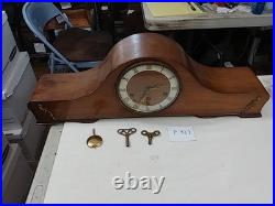Large German Art Deco Tambour Westminster Chime Clock