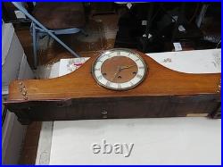 Large German Art Deco Tambour Westminster Chime Clock