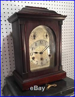 Large German Westminster Chime New York Kienzle Bracket Mantle Table Clock
