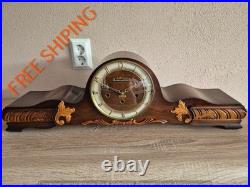 Large German Westminster and Whittington chime mantel clock (0644)