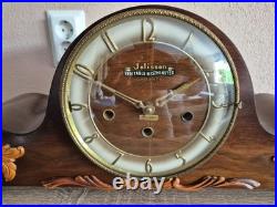 Large German Westminster and Whittington chime mantel clock (0644)