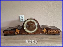 Large German Westminster and Whittington chime mantel clock (0644)