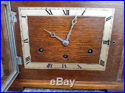 Large Impressive 8 Day, Art Deco, Westminster Chime Mantel Clock Working Order