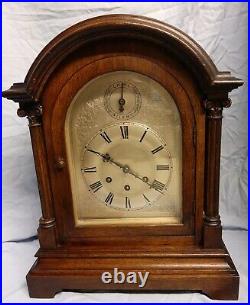 Large Impressive Gustav Becker Westminster Chimes Bracket Clock, Oak Case