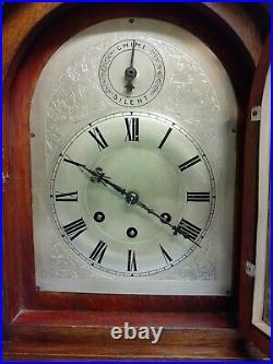 Large Impressive Gustav Becker Westminster Chimes Bracket Clock, Oak Case