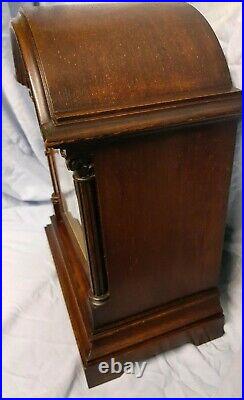 Large Impressive Gustav Becker Westminster Chimes Bracket Clock, Oak Case