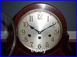 Large Junghans B21 Wurttemburg Westminster Chime Mantel Clock Dark Case