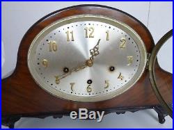 Large Mahogany Westminster Chime Mantel Clock