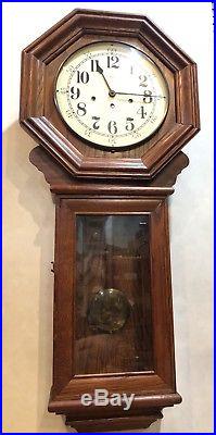 Large Ridgeway German Hermle Westminster Chime Wall Regulator Clock