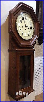 Large Ridgeway German Hermle Westminster Chime Wall Regulator Clock