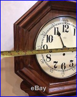 Large Ridgeway German Hermle Westminster Chime Wall Regulator Clock