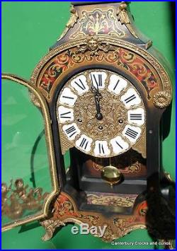 Large Vintage Ormolu Boulle Type 8 Day Westminster Chime Bracket Mantle Clock