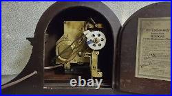 Large Vintage Sessions Westminster Electric Chime Mantle Clock Working