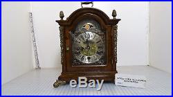 Large Walnut Warmink Westminster Chime Table Clock