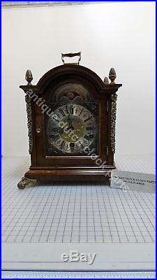 Large Walnut Warmink Westminster Chime Table Clock