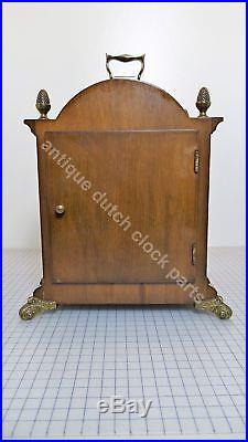 Large Walnut Warmink Westminster Chime Table Clock