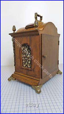 Large Walnut Warmink Westminster Chime Table Clock